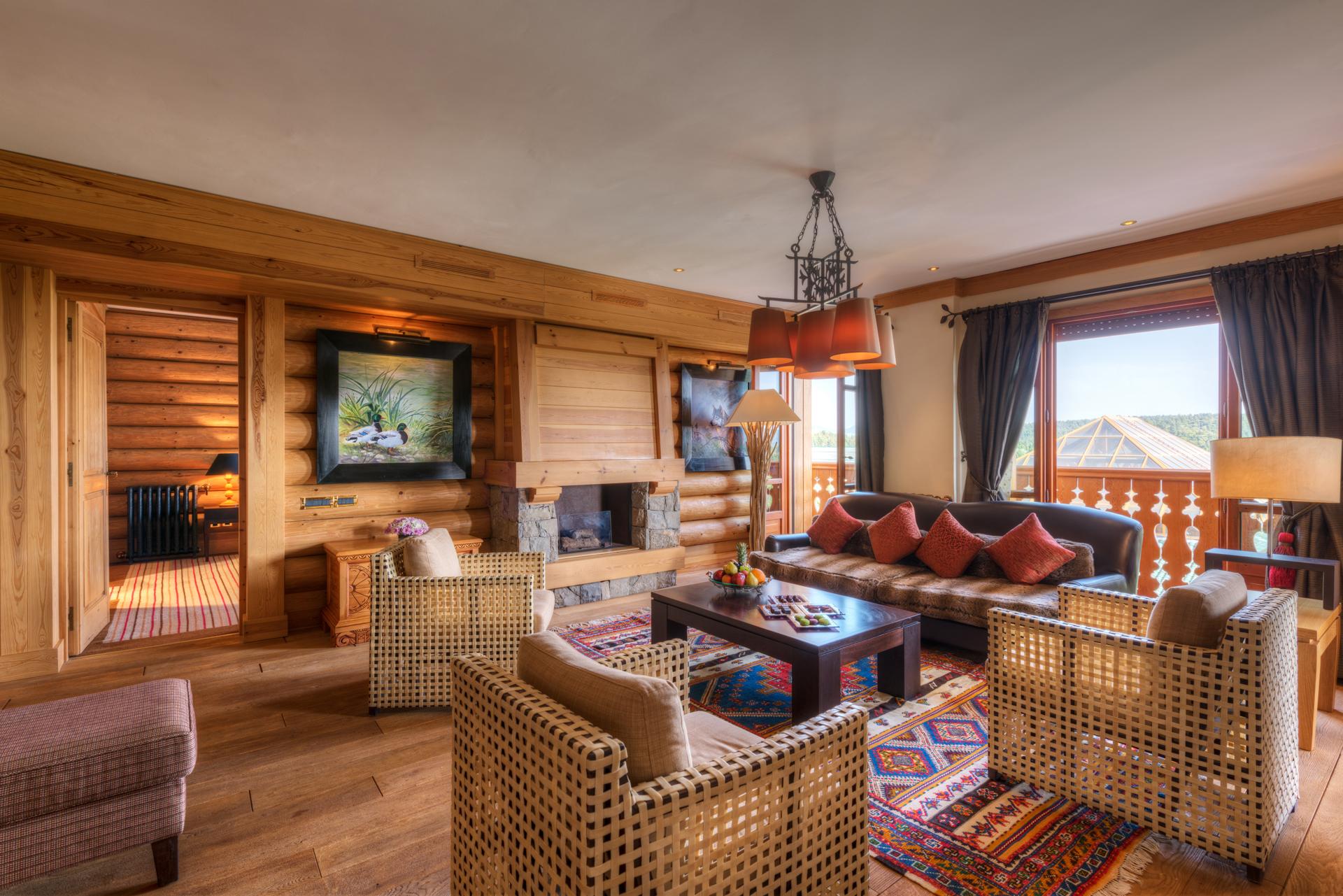 Michlifen Resort & Golf Ifrane  Esterno foto Living room at the lodge